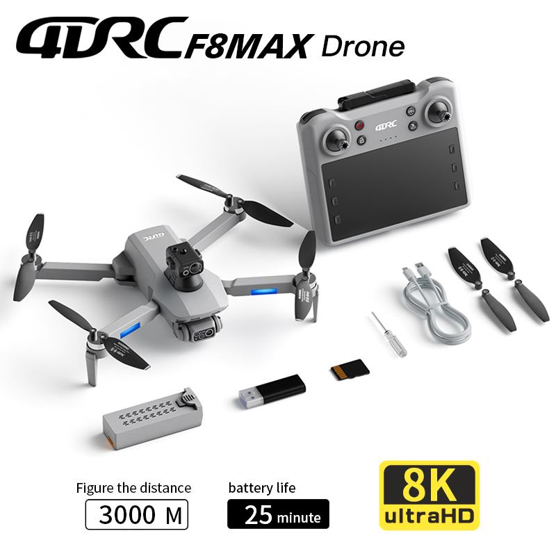 Drone Camera 4K - Dron F8 MAX GPS Profesjonalny z